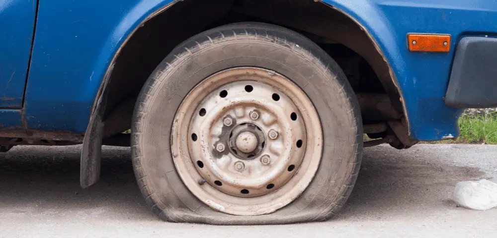 Flat Tire Rim Damage