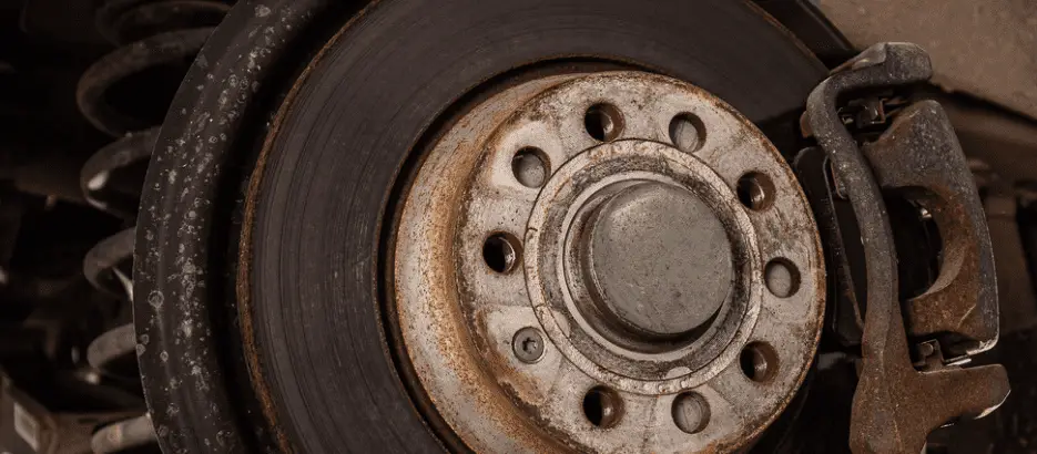 rusty wheel bearing 