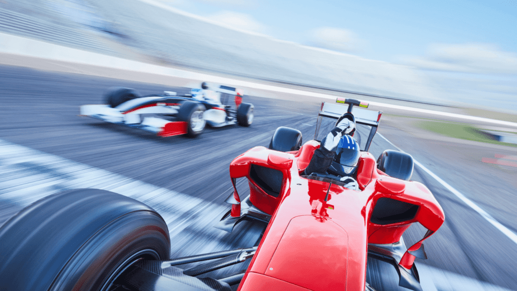 Red Formula 1 Car Racing